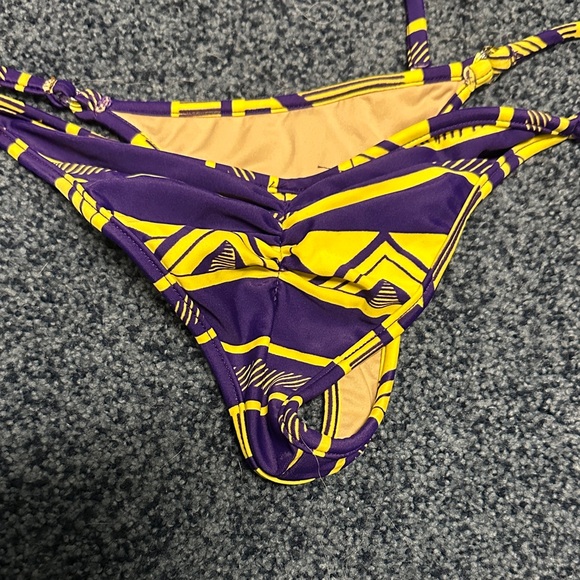Purple and Yellow Bikini Set - Picture 3 of 3